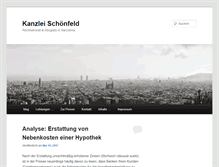 Tablet Screenshot of kanzleischoenfeld.com